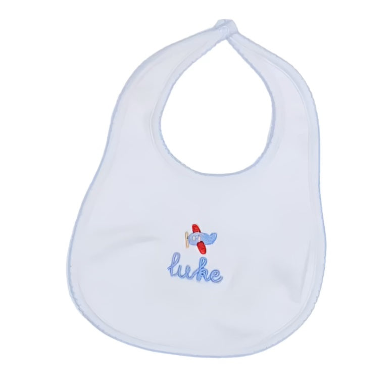Picot Trim Baby Bib