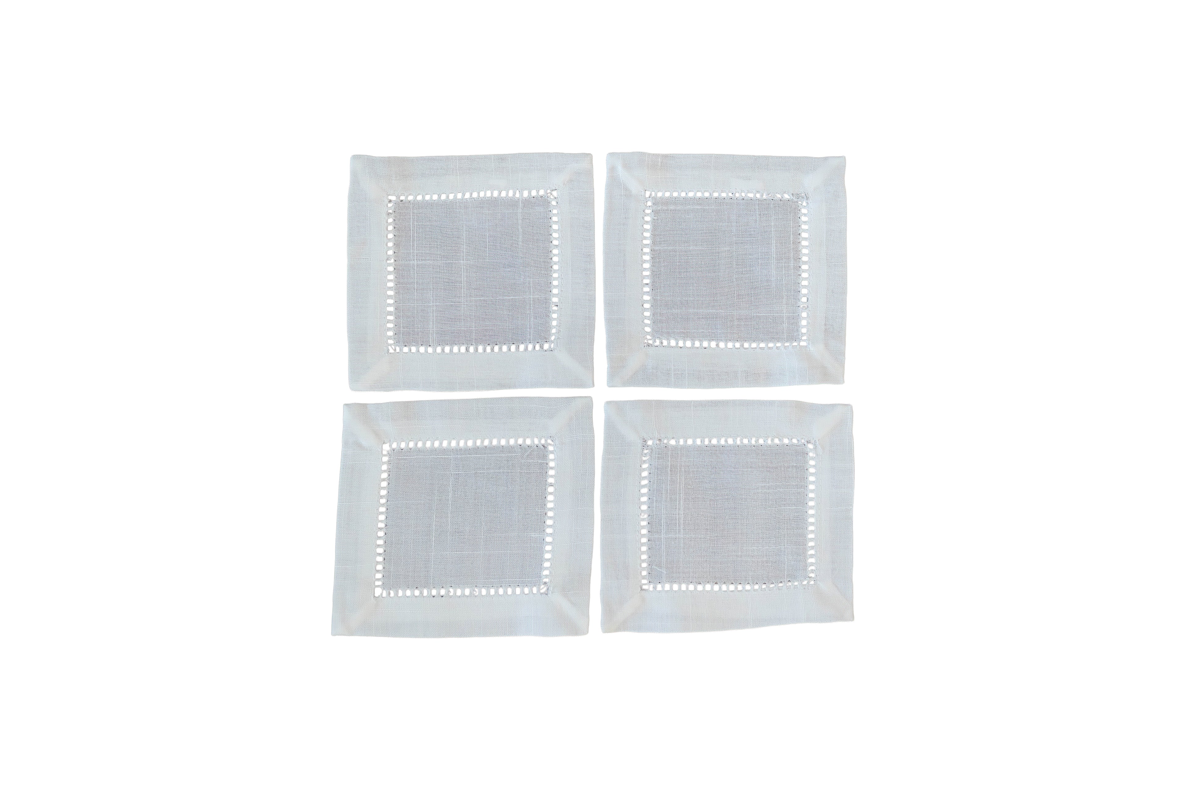 Cocktail Napkin With Hemstitch Border