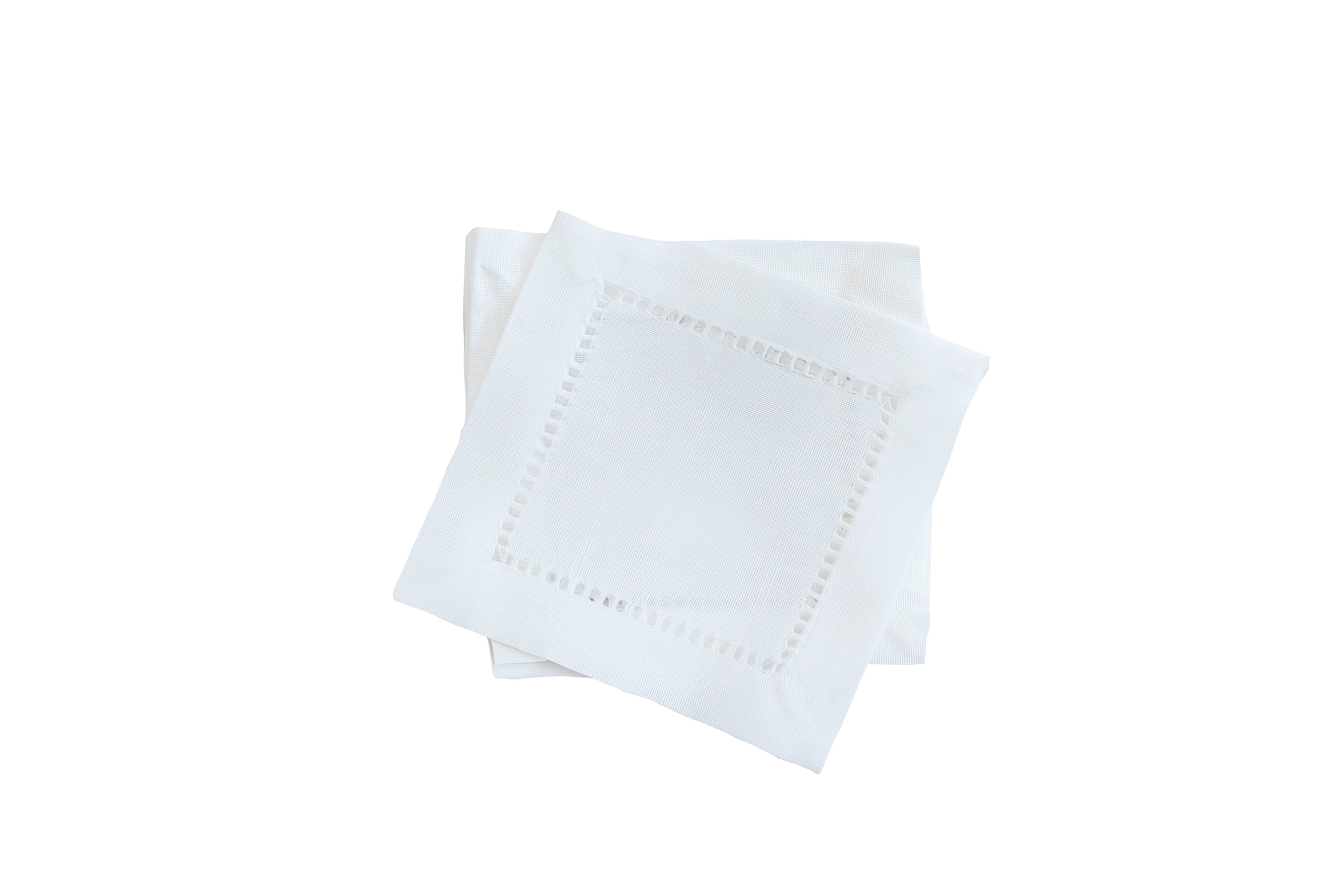 Cocktail Napkin With Hemstitch Border