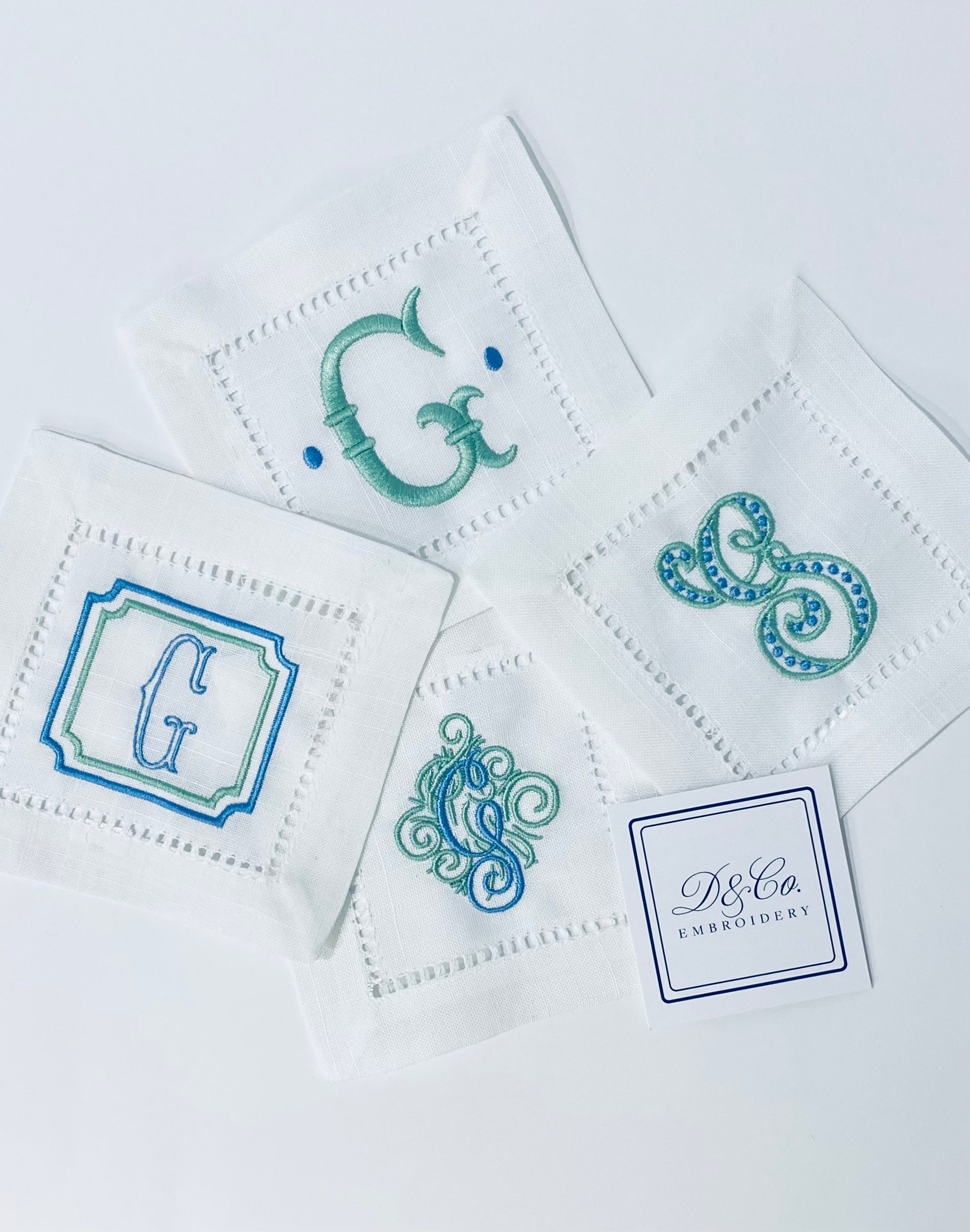 Cocktail Napkin With Hemstitch Border