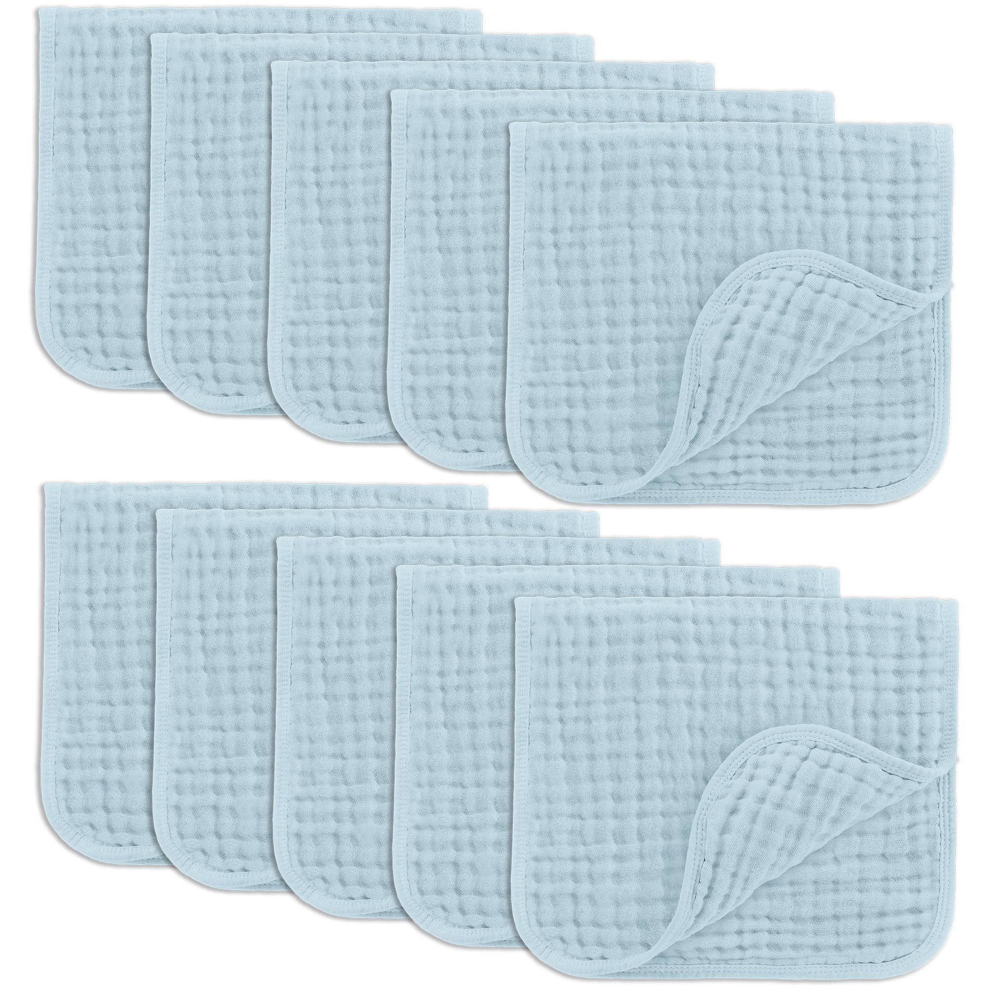 Baby Burp Cloths - 100% Muslin Cotton by Comfy Cubs