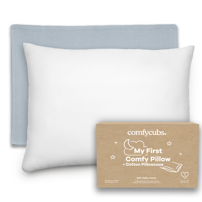 Toddler Pillow, Breathable Kids Travel Pillow by Comfy Cubs