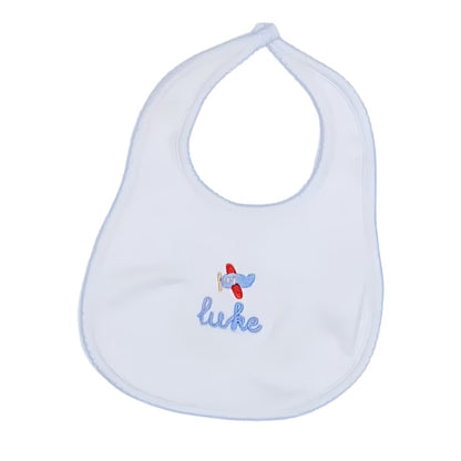 Picot Trim Baby Bib