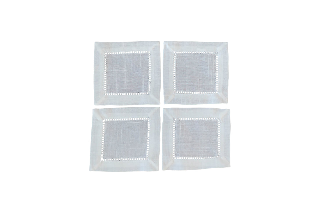 Cocktail Napkin With Hemstitch Border