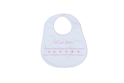 Picot Trim Baby Bib