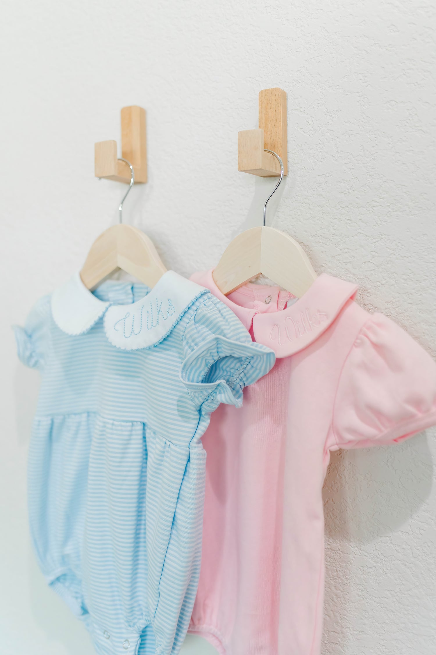 Girls Stripe Peter Pan Collar Bubble