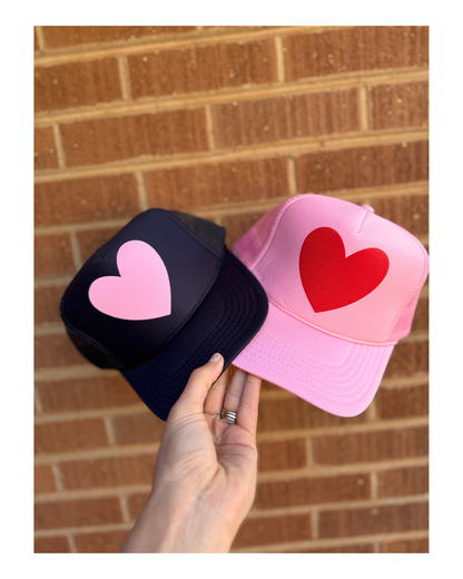 Vinyl Heart Trucker Hat