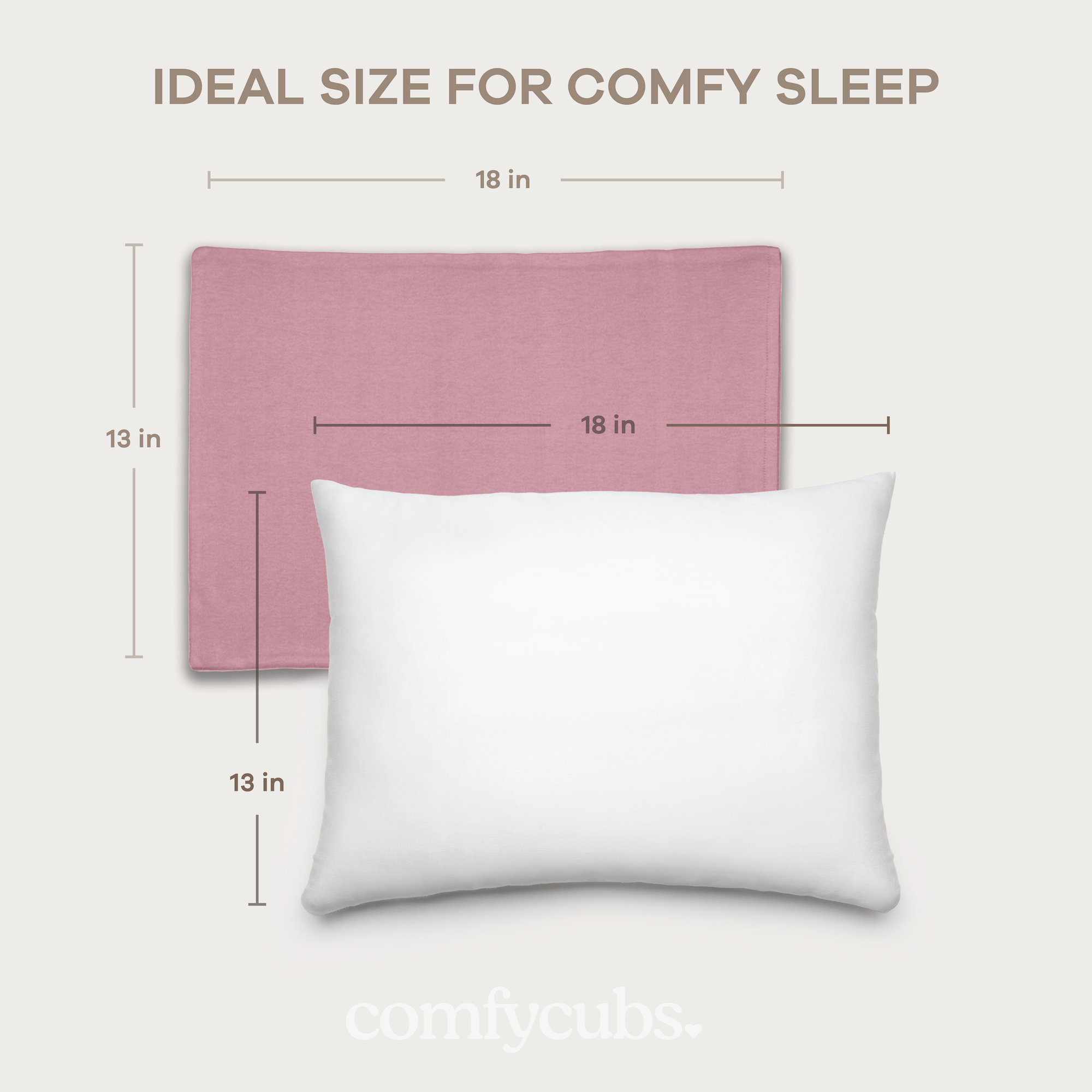 Toddler Pillow, Breathable Kids Travel Pillow by Comfy Cubs