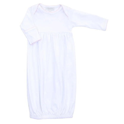 Picot Trim Baby Gown